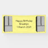 Cartoon-Abbildung des Kühlschranks Banner (Horizontal)