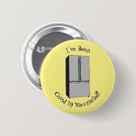 Cartoon-Abbildung des Kühlschranks Button (Vorne & Hinten)