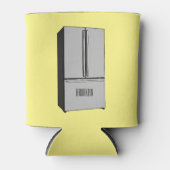 Cartoon-Abbildung des Kühlschranks Dosenkühler (Vorderseite)