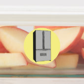 Cartoon-Abbildung des Kühlschranks Etiketten (Befestigt)