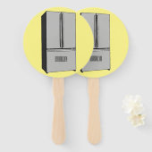 Cartoon-Abbildung des Kühlschranks Fächer (Vorne und Hinten)