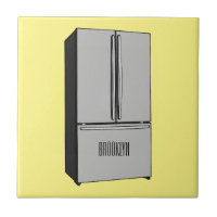 Cartoon-Abbildung des Kühlschranks