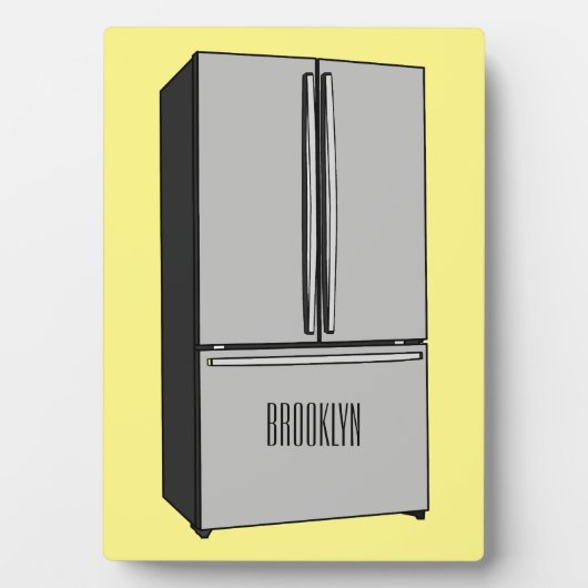 Cartoon-Abbildung des Kühlschranks Fotoplatte (Vorderseite)