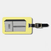 Cartoon-Abbildung des Kühlschranks Gepäckanhänger (Vorderseite horizontal)