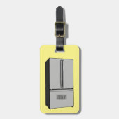 Cartoon-Abbildung des Kühlschranks Gepäckanhänger (Vorderseite vertikal)