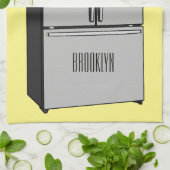 Cartoon-Abbildung des Kühlschranks Geschirrtuch (Gefaltet)