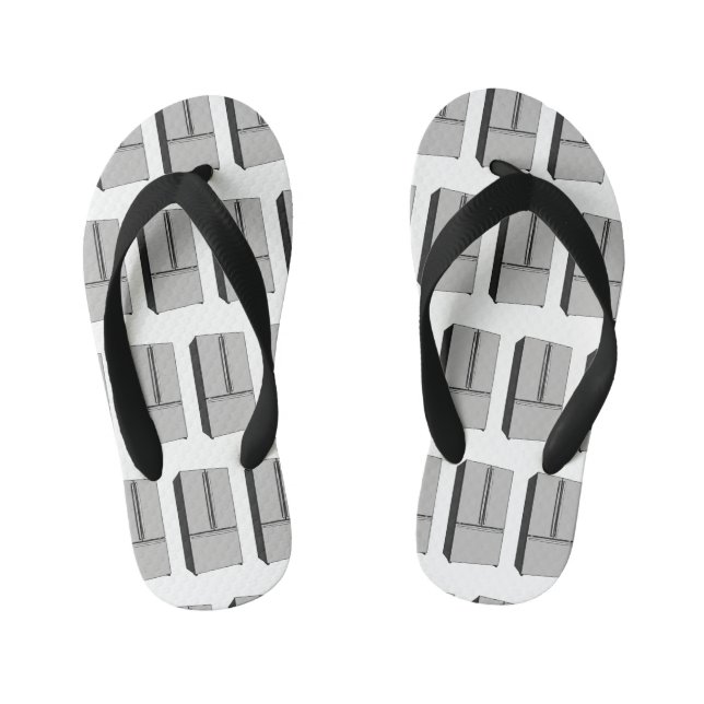 Cartoon-Abbildung des Kühlschranks Kinderbadesandalen (Fußbett)