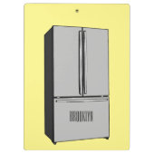 Cartoon-Abbildung des Kühlschranks Klemmbrett (Rückseite)