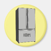 Cartoon-Abbildung des Kühlschranks Magnet (Vorne)