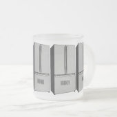 Cartoon-Abbildung des Kühlschranks Mattglastasse (VorderseiteRechts)