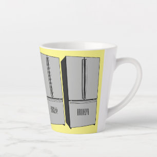 Cartoon-Abbildung des Kühlschranks Milchtasse