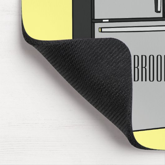 Cartoon-Abbildung des Kühlschranks Mousepad (Ecke)