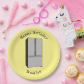 Cartoon-Abbildung des Kühlschranks Pappteller (Party)