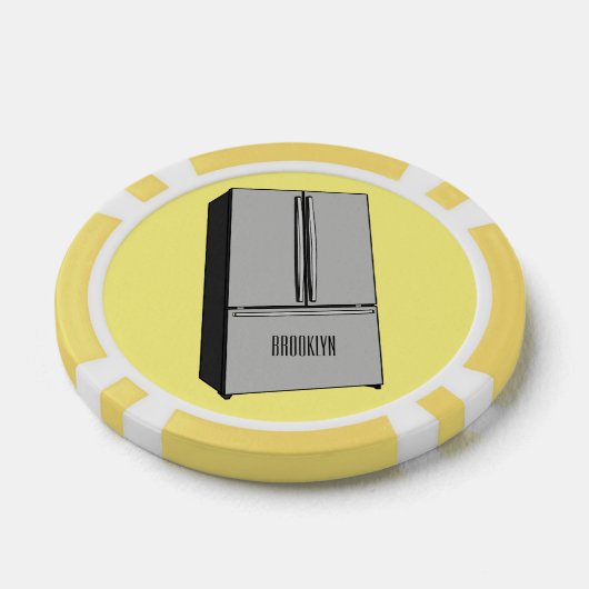 Cartoon-Abbildung des Kühlschranks Pokerchips (Einzeln)