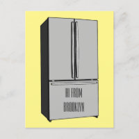 Cartoon-Abbildung des Kühlschranks