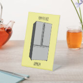 Cartoon-Abbildung des Kühlschranks Sockelschild (In SItu)