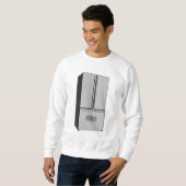Cartoon-Abbildung des Kühlschranks Sweatshirt (Vorne ganz)