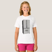 Cartoon-Abbildung des Kühlschranks T-Shirt (Vorne ganz)