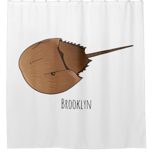 Cartoon-Abbildung Duschvorhang (Vorderseite)