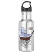 Cartoon-Abbildung Edelstahlflasche (Vorderseite)