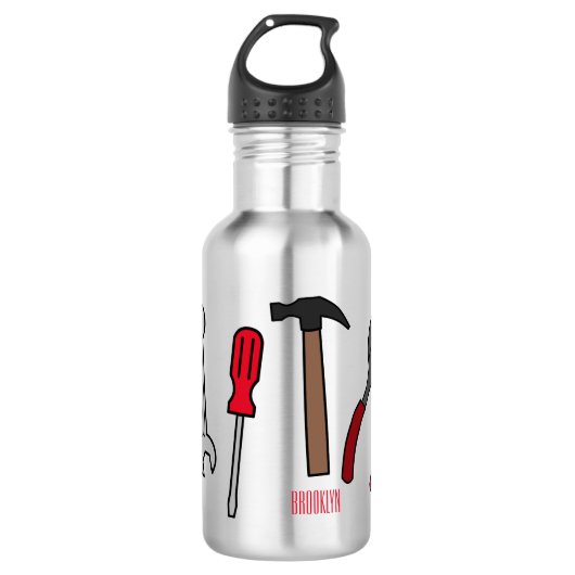 Cartoon-Abbildung Edelstahlflasche (Vorderseite)