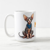 Cartoon-Abbildung einer Sphynx-Katze Kaffeetasse (Links)