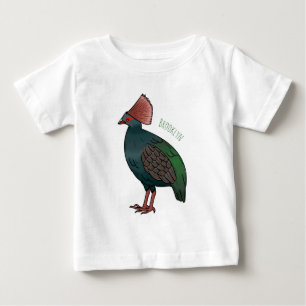 Cartoon-Abbildung eines gezapften Partridge Baby T-shirt