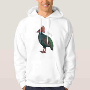 Cartoon-Abbildung eines gezapften Partridge Hoodie