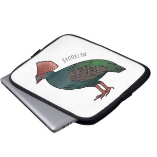 Cartoon-Abbildung eines gezapften Partridge Laptopschutzhülle