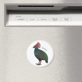 Cartoon-Abbildung eines gezapften Partridge Magnet (In Situ (Geschirrspüler))