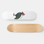 Cartoon-Abbildung eines gezapften Partridge Skateboard (Horizontal)