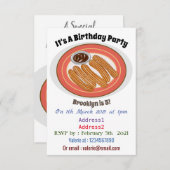 Cartoon-Abbildung Einladung (Vorne/Hinten)