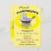 Cartoon-Abbildung Einladung (Vorne/Hinten)