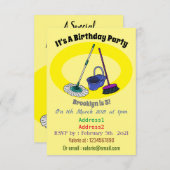 Cartoon-Abbildung Einladung (Vorne/Hinten)