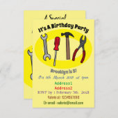 Cartoon-Abbildung Einladung (Vorne/Hinten)