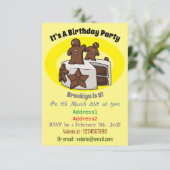 Cartoon-Abbildung Einladung (Stehend Vorderseite)