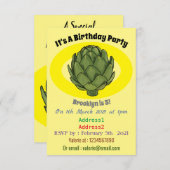 Cartoon-Abbildung Einladung (Vorne/Hinten)