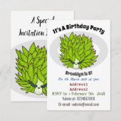 Cartoon-Abbildung Einladung (Vorne/Hinten)