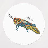 Cartoon-Abbildung Etiketten (Design 1)