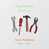 Cartoon-Abbildung Fensteraufkleber (Blatt)