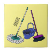 Cartoon-Abbildung Fliese (Vorderseite)