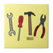 Cartoon-Abbildung Fliese (Vorderseite)