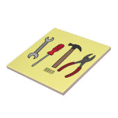 Cartoon-Abbildung Fliese (Seite)