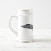 Cartoon-Abbildung für Kampfflugzeuge Bierglas (Links)