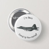 Cartoon-Abbildung für Kampfflugzeuge Button (Vorne & Hinten)