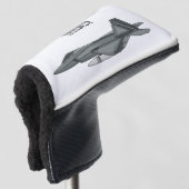 Cartoon-Abbildung für Kampfflugzeuge Golf Headcover (3/4 Vorderseite)