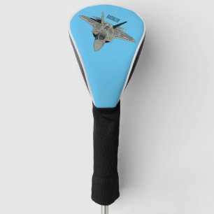Cartoon-Abbildung für Kampfflugzeuge Golf Headcover