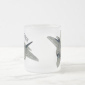 Cartoon-Abbildung für Kampfflugzeuge Mattglastasse (Mittel)