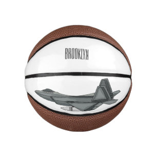 Cartoon-Abbildung für Kampfflugzeuge Mini Basketball