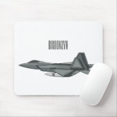 Cartoon-Abbildung für Kampfflugzeuge Mousepad (Mit Mouse)